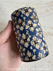 MaxSold Auction: Vintage Empty Kotodo Japanese Washi Paper Wrapped Tea Tin Canister - Kingston (Ontario, Canada) SELLER MANAGED Downsizing Online Auction - Bishop Street