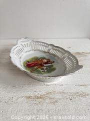MaxSold Auction: Vintage German Reticulated Porcelain Oval Bowl - Transferware Serving Dish Oval - Made in Germany - Kingston (Ontario, Canada) SELLER MANAGED Downsizing Online Auction - Bishop Street