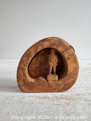 MaxSold Auction: Vintage Miniature Folk Art People Carving in Wooden Cave - Wood Person Handmade Mini Decor - Made in Canada - Kingston (Ontario, Canada) SELLER MANAGED Downsizing Online Auction - Bishop Street