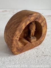 MaxSold Auction: Vintage Miniature Folk Art People Carving in Wooden Cave - Wood Person Handmade Mini Decor - Made in Canada - Kingston (Ontario, Canada) SELLER MANAGED Downsizing Online Auction - Bishop Street