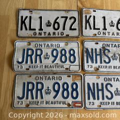 MaxSold Auction: Vintage Ontario License Plate Lot - Kingston (Ontario, Canada) SELLER MANAGED Downsizing Online Auction - Bishop Street