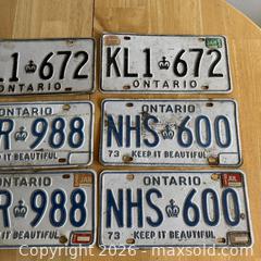 MaxSold Auction: Vintage Ontario License Plate Lot - Kingston (Ontario, Canada) SELLER MANAGED Downsizing Online Auction - Bishop Street