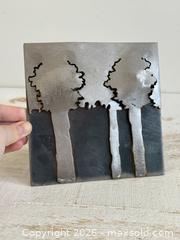 MaxSold Auction: Vintage Trees in Woods Metal Tile Wall Art - 3D Welded Steel Art Wall Hanging - Made in Canada - Kingston (Ontario, Canada) SELLER MANAGED Downsizing Online Auction - Bishop Street