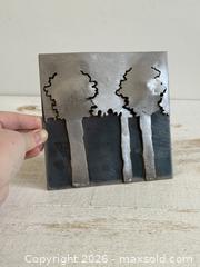 MaxSold Auction: Vintage Trees in Woods Metal Tile Wall Art - 3D Welded Steel Art Wall Hanging - Made in Canada - Kingston (Ontario, Canada) SELLER MANAGED Downsizing Online Auction - Bishop Street