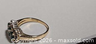 MaxSold Auction: 14K Yellow Gold 3-Stone Emerald Cluster Ring - Vancouver (British Columbia, Canada) PARTNER MANAGED Commercial Liquidation Online Auction - East Hastings Street