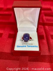 MaxSold Auction: Sterling Silver (925) Tanzanite Ring  - Coquitlam (British Columbia, Canada) SELLER MANAGED Downsizing Online Auction - Delestre Avenue