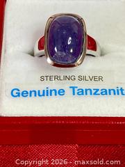 MaxSold Auction: Sterling Silver (925) Tanzanite Ring  - Coquitlam (British Columbia, Canada) SELLER MANAGED Downsizing Online Auction - Delestre Avenue