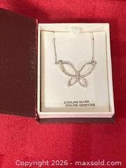 MaxSold Auction: Sterling Silver Butterfly Necklace New - Coquitlam (British Columbia, Canada) SELLER MANAGED Downsizing Online Auction - Delestre Avenue