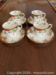 MaxSold Auction:  Antique Doulton Burslem Hand Painted Floral Demitasse Cup & Saucer Set ca. 1891-1902. - Mississauga (Ontario, Canada) SELLER MANAGED Estate Sale Online Auction - Greenbower Court