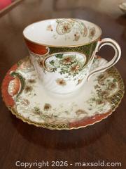 MaxSold Auction:  Antique Doulton Burslem Hand Painted Floral Demitasse Cup & Saucer Set ca. 1891-1902. - Mississauga (Ontario, Canada) SELLER MANAGED Estate Sale Online Auction - Greenbower Court