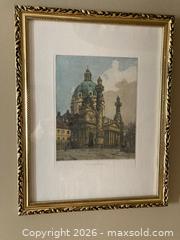 MaxSold Auction: Antique Hand Coloured Engraving by Austrian Artist Luigi Kasimir (1881-1962). - Mississauga (Ontario, Canada) SELLER MANAGED Estate Sale Online Auction - Greenbower Court