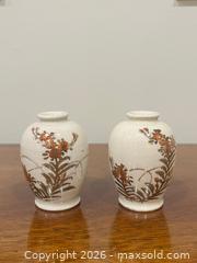 MaxSold Auction: Antique Japanese Meiji Satsuma Bud Vases Circa 1900. - Mississauga (Ontario, Canada) SELLER MANAGED Estate Sale Online Auction - Greenbower Court