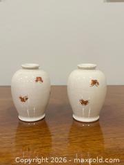 MaxSold Auction: Antique Japanese Meiji Satsuma Bud Vases Circa 1900. - Mississauga (Ontario, Canada) SELLER MANAGED Estate Sale Online Auction - Greenbower Court