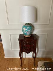 MaxSold Auction: Antique/Vintage Chinese Famille Rose Aqua Table Lamp.  - Mississauga (Ontario, Canada) SELLER MANAGED Estate Sale Online Auction - Greenbower Court