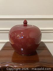 MaxSold Auction: Antique/Vintage Chinese Oxblood Glazed Ginger Jar.  - Mississauga (Ontario, Canada) SELLER MANAGED Estate Sale Online Auction - Greenbower Court