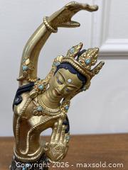 MaxSold Auction: Antique/Vintage TIBETAN GILT BRONZE/COOPER AND SILVER FIGURE OF MAYADEVI. - Mississauga (Ontario, Canada) SELLER MANAGED Estate Sale Online Auction - Greenbower Court