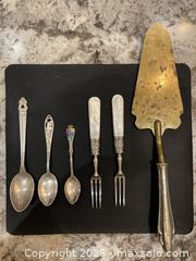 MaxSold Auction: Collection of Antique/Vintage Sterling Silver and Mother-of-Pearl Serving Pieces.  - Mississauga (Ontario, Canada) SELLER MANAGED Estate Sale Online Auction - Greenbower Court