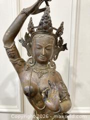 MaxSold Auction: Large Antique Sino Tibetan Bronze Buddhist Deity Bodhisattva Statue Tara. - Mississauga (Ontario, Canada) SELLER MANAGED Estate Sale Online Auction - Greenbower Court