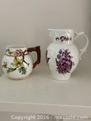 MaxSold Auction: Lot of Two Antique/Vintage Porcelain Creamers (or Small Pitchers). - Mississauga (Ontario, Canada) SELLER MANAGED Estate Sale Online Auction - Greenbower Court