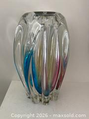 MaxSold Auction: MCM Art Glass Sanyu Glassworks Narumi Fantasy Series Rainbow Sommerso Abstract Cacao Pod Vase, 60s-70s - Mississauga (Ontario, Canada) SELLER MANAGED Estate Sale Online Auction - Greenbower Court