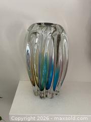 MaxSold Auction: MCM Art Glass Sanyu Glassworks Narumi Fantasy Series Rainbow Sommerso Abstract Cacao Pod Vase, 60s-70s - Mississauga (Ontario, Canada) SELLER MANAGED Estate Sale Online Auction - Greenbower Court