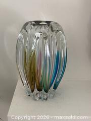 MaxSold Auction: MCM Art Glass Sanyu Glassworks Narumi Fantasy Series Rainbow Sommerso Abstract Cacao Pod Vase, 60s-70s - Mississauga (Ontario, Canada) SELLER MANAGED Estate Sale Online Auction - Greenbower Court