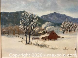 MaxSold Auction: Original oil painting by G. Redman. - Mississauga (Ontario, Canada) SELLER MANAGED Estate Sale Online Auction - Greenbower Court