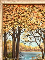 MaxSold Auction: Original Signed Vintage Autumn Landscape Oil Painting on Board. - Mississauga (Ontario, Canada) SELLER MANAGED Estate Sale Online Auction - Greenbower Court