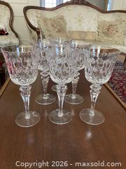 MaxSold Auction: Set of Six Vintage Crystal Wine Goblets. - Mississauga (Ontario, Canada) SELLER MANAGED Estate Sale Online Auction - Greenbower Court