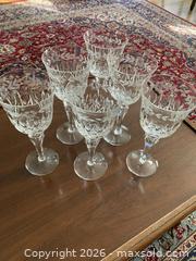 MaxSold Auction: Set of Six Vintage Crystal Wine Goblets. - Mississauga (Ontario, Canada) SELLER MANAGED Estate Sale Online Auction - Greenbower Court