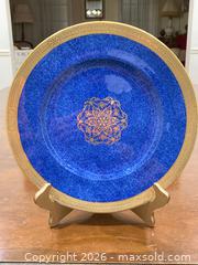 MaxSold Auction: Vintage Cauldon Ltd. Cobalt Blue 22K Gold Encrusted Dinner Plate. - Mississauga (Ontario, Canada) SELLER MANAGED Estate Sale Online Auction - Greenbower Court