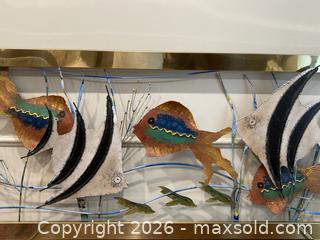 MaxSold Auction: Vintage Coastal Curtis Jere Huge Brass Fish Aquarium Wall Sculpture. - Mississauga (Ontario, Canada) SELLER MANAGED Estate Sale Online Auction - Greenbower Court