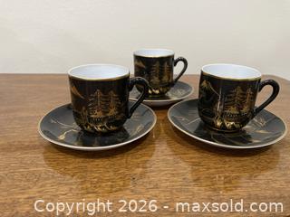 MaxSold Auction: Vintage Japanese Kutani Lithophane Geisha girl demitasse cup and saucer set.  - Mississauga (Ontario, Canada) SELLER MANAGED Estate Sale Online Auction - Greenbower Court