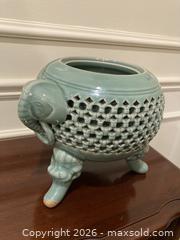 MaxSold Auction: Vintage MCM Celadon Ikebana Vase, Japan, 1960s. - Mississauga (Ontario, Canada) SELLER MANAGED Estate Sale Online Auction - Greenbower Court