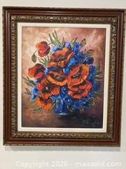 MaxSold Auction: Vintage MCM Oil Painting on Canvas. - Mississauga (Ontario, Canada) SELLER MANAGED Estate Sale Online Auction - Greenbower Court