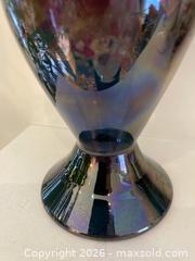 MaxSold Auction: Vintage Murano Dark Blue and Gold Mirror Finish Studio Art Glass Vase. - Mississauga (Ontario, Canada) SELLER MANAGED Estate Sale Online Auction - Greenbower Court