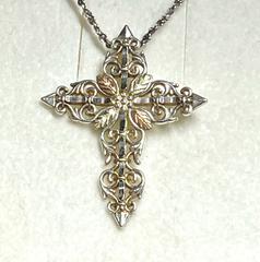 MaxSold Auction: 12K Gold on Sterling Cross by Black Hills  - Maple Shade (New Jersey, USA) SELLER MANAGED Downsizing Online Auction - Martin Avenue