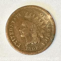 MaxSold Auction: 1869 Indian Head Cent - Maple Shade (New Jersey, USA) SELLER MANAGED Downsizing Online Auction - Martin Avenue
