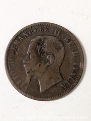 MaxSold Auction: 1800s 10 Centimas coin italy - South Frontenac (Ontario, Canada) SELLER MANAGED Downsizing Online Auction - Battersea Road