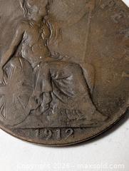 MaxSold Auction: 1912 Large Half Penny of England  - South Frontenac (Ontario, Canada) SELLER MANAGED Downsizing Online Auction - Battersea Road