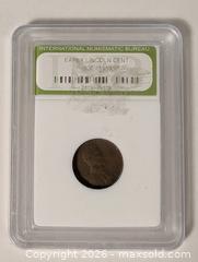 MaxSold Auction: 1930 Slabbed Certified Linclon Wheat Cent - South Frontenac (Ontario, Canada) SELLER MANAGED Downsizing Online Auction - Battersea Road