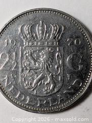 MaxSold Auction: 2 1/2 Dutch Guildn coin  - South Frontenac (Ontario, Canada) SELLER MANAGED Downsizing Online Auction - Battersea Road