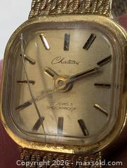 MaxSold Auction: ladies gold toned wrist watch with broken glass - South Frontenac (Ontario, Canada) SELLER MANAGED Downsizing Online Auction - Battersea Road