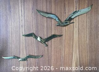 MaxSold Auction: MCM Brass Seagulls Wall Decor - Set of 3 - Toronto (Ontario, Canada) SELLER MANAGED Downsizing Online Auction - Kingston Road (STORAGE)