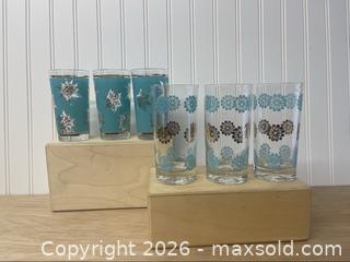 MaxSold Auction: MCM Teal & Gold Glassware - Toronto (Ontario, Canada) SELLER MANAGED Downsizing Online Auction - Kingston Road (STORAGE)
