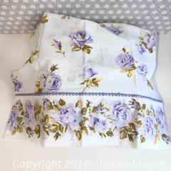 MaxSold Auction: Vintage NOS Purple Rose Double Sheet Set - Toronto (Ontario, Canada) SELLER MANAGED Downsizing Online Auction - Kingston Road (STORAGE)