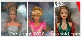 MaxSold Auction: 3 Barbie Dolls, New in Box: 2001 Collectors Edition Barbie Doll / Barbie Bubble Fairy Barbie Doll 1998 / 2000 Holiday Surprise Barbie - Oakville (Ontario, Canada) PARTNER MANAGED Estate Sale Online Auction - Lakeshore Road West