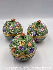 MaxSold Auction: 3 Herend Reticulated Porcelain Bonbonnière or Trinket Boxes - Oakville (Ontario, Canada) PARTNER MANAGED Estate Sale Online Auction - Lakeshore Road West