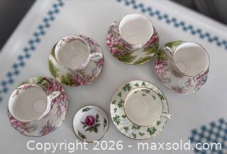 MaxSold Auction:  3 Royal Albert Teacups: "Blossom Time" Pattern and other porcelain  - Oakville (Ontario, Canada) PARTNER MANAGED Estate Sale Online Auction - Lakeshore Road West