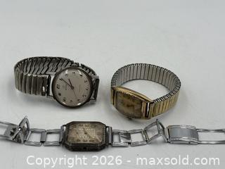 MaxSold Auction: 3 Vintage Wristwatches - Oakville (Ontario, Canada) PARTNER MANAGED Estate Sale Online Auction - Lakeshore Road West